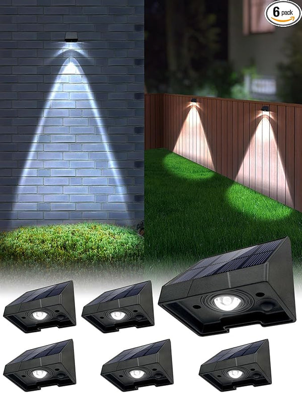 Solar Lights Outdoor Waterproof LED 6000K White Bright Lens Downlight Small Solar Light for Address, Sign, Mailbox | Lumora