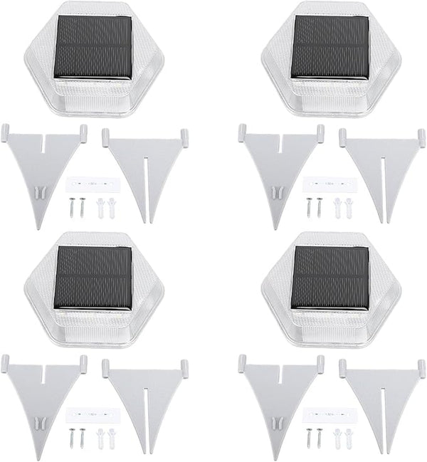 Solar Ground Light, 4 Pack 3000K Warm White, IP65 Waterproof Step Lighting - Solar Powered Efficiency, High | Lumora