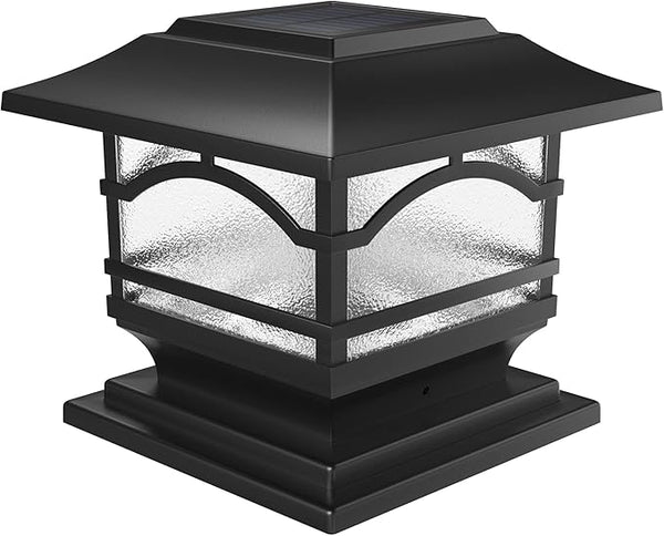 Davinci Lighting Premium Solar Outdoor Post Cap Lights - 4x4 5x5 6x6 - Bright LED Light for Fence Deck Garden or | Lumora