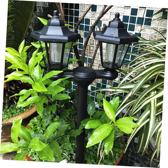 Dual Head Ground Solar Pathway Lights Solar Garden Lights for Outside for Lawn Garden Decor