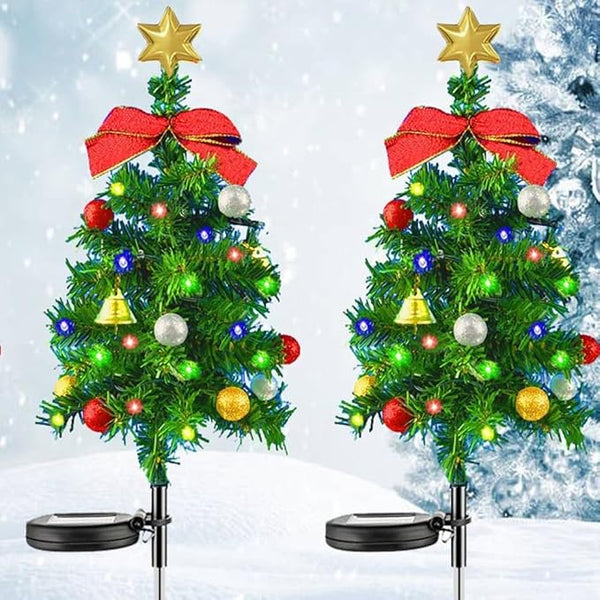 Solar Christmas Tree Lights Holiday Decorations, Outdoor Courtyards, Gardens, Lawns, Small Path Lights, Atmosphere | Lumora