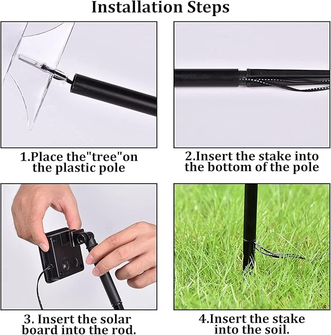 ILLUMINEW Outdoor Christmas Decorations, Solar Christmas Pathway Lights, Set of 5 Waterproof Landscape LED Lights | Lumora