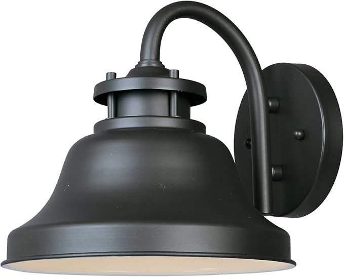 Designers Fountain Bayport Outdoor Light Fixture, 8.5 Inch Exterior Wall Lantern Sconce for Front Door, Patio and Porch, Bronze, 31321-BZ
