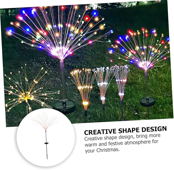 NUOBESTY 1set Christmas Solar Pathway Lights Lawn Lamp LEDs Modes Outdoor Decoration for Garden Party and Festive Events