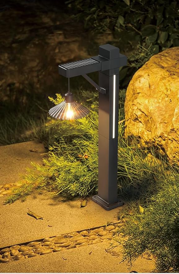 Solar Lights Outdoor Pathway Lights, Soft Warm LED Outdoor Solar Light for Outside, IP65 Waterproof Solar Garden Light for Yard, Driveway, Walkway, Landscape, Patio Decor