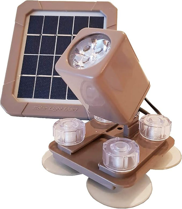 AquaHEX 60X Solar Underwater Submersible Spotlight, Pond Pool Fountain Water Feature Outdoor Garden Landscape | Lumora