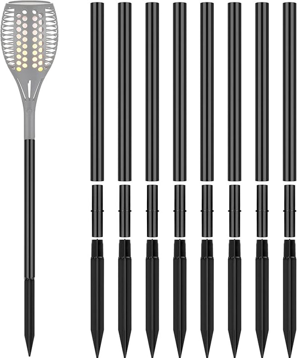 Chunful 8 Kit Solar Light Stakes Replacement Lame Lamp Extension Pole Ground Stake and Joint Connector Kit for | Lumora