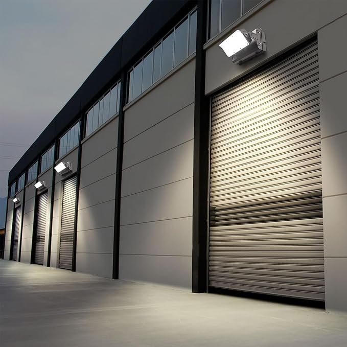 Lightdot 2Pack 150W LED Wall Pack Lights, 360° Adjustable Panel with Dusk to Dawn Photocell, 22500Lm 5000K, IP65 Waterproof & Advanced Heat Dissipation Outdoor Security Lighting(Height:10~20ft)