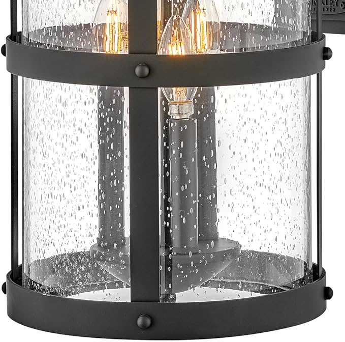 Hinkley Lakehouse Large Wall Mount Lantern, Black