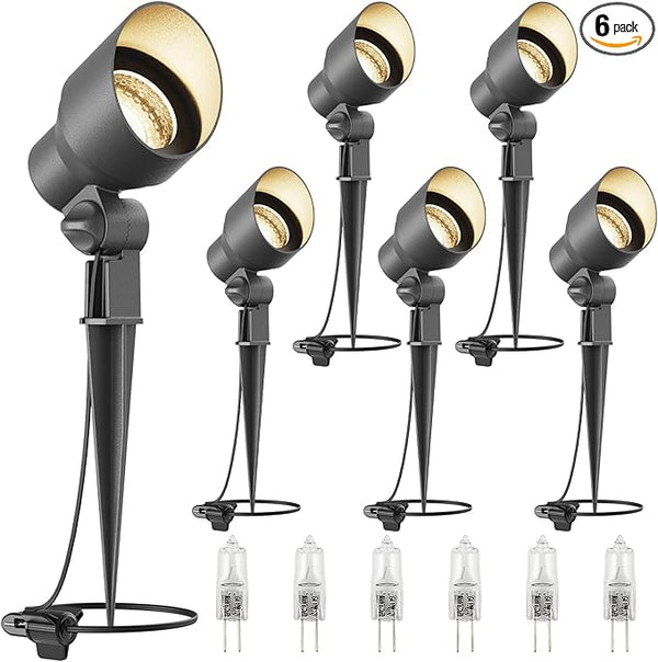VENUS MANUFACTURING Landscape Lighting Low Voltage Landscape Spotlight Kits 20W Halogen Outdoor 145 Lumen Black | Lumora