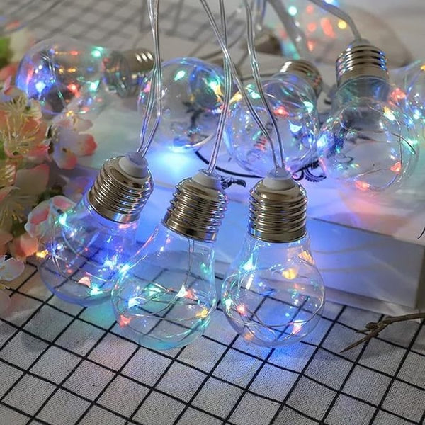 Solar String Light Outdoor Edison Vintage Plastic Hanging Waterproof String Lights for Deck Yard Tents Party Decor | Lumora
