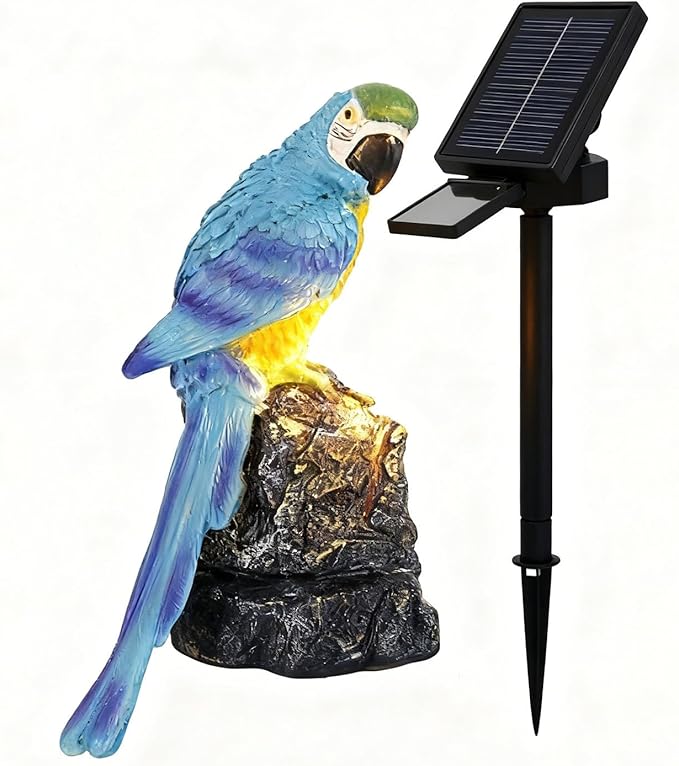 Solar Parrot Garden Lights, Outdoor Decor Figurine Stakes for Patio Waterproof Garden Light Decoration for Walkway | Lumora