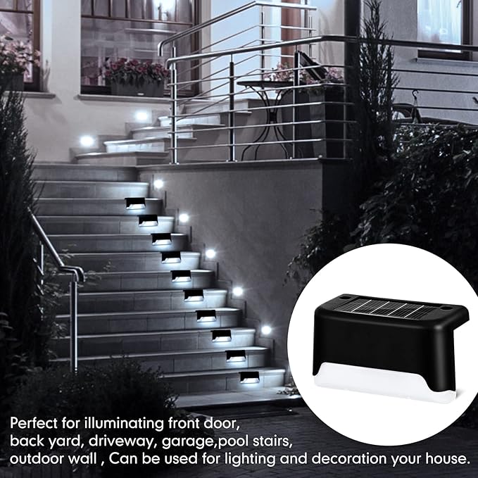 Tuanse 36 Pack Solar Deck Lights Outdoor Step Waterproof LED Stairs Lights Outside Fence Step for Pool Garden Wall | Lumora