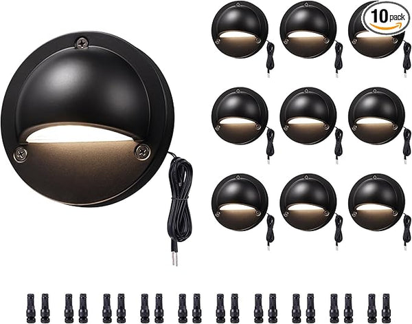 LED Landscape Step Lights - 2700K/3000K/3500K/4000K/5000K Selectable, Low Voltage Deck Lights, Outdoor IP65 | Lumora