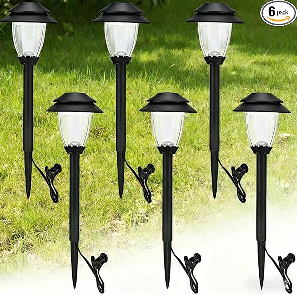 HECARIM 6 Pack Low Voltage Pathway Lights - Waterproof Outdoor Landscape Lighting, Super Bright LED Garden Lights | Lumora