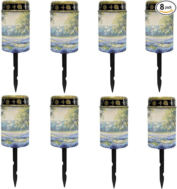 Lavender Solar Garden Lights Outdoor Waterproof Pathway Lights Decorations for Yard Patio Walkway Solar Stake | Lumora