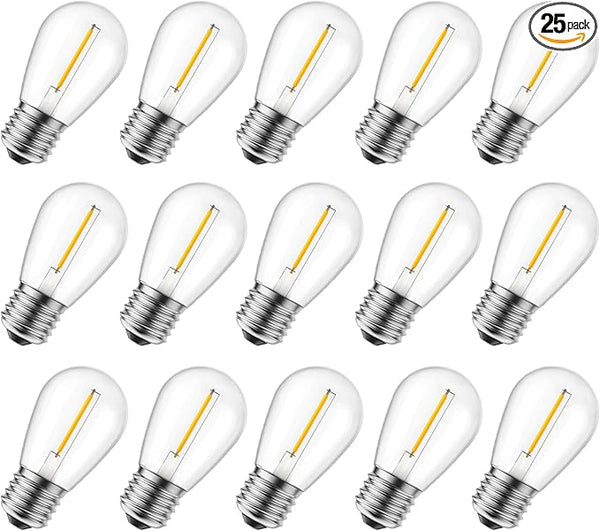 Brightown Shatterproof LED S14 Replacement Light Bulbs-E26 E27 Medium Screw Base Edison Bulbs Equivalent to 11 W | Lumora