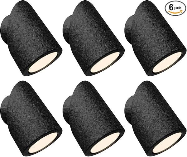 GKOLED 6-Pack Recessed Low Voltage Rotatable LED Deck Lights, Petite Directional Post Lighting, 1W 12V Flush Mount | Lumora