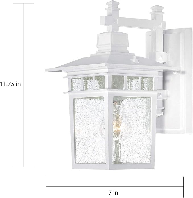 Nuvo Lighting 60/4951 Traditional One Light Outdoor Wall Mount from Cove Neck collection in White finish | Lumora