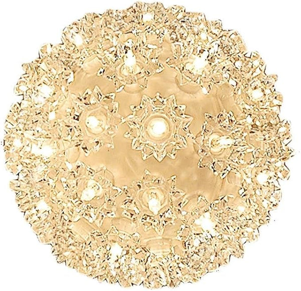 Novelty Lights 6in 50 Light Starlight Sphere, Clear, Ornament Ball Light, 5ft - Outdoor Security Flood Light | Lumora