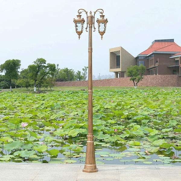 Outdoor Lamp Post Light Lamp Post Lights Outdoor,2-Head Street Light Anti-Rust Aluminum High Pole Light European | Lumora