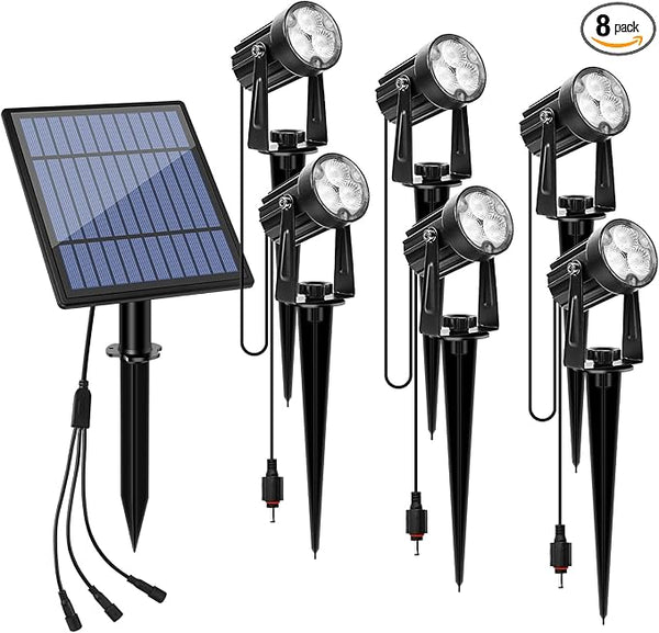 APONUO Metal Outdoor Solar Landscape Lights Solar Lights Outdoor Waterproof Solar Landscape Spotlight for Yard | Lumora