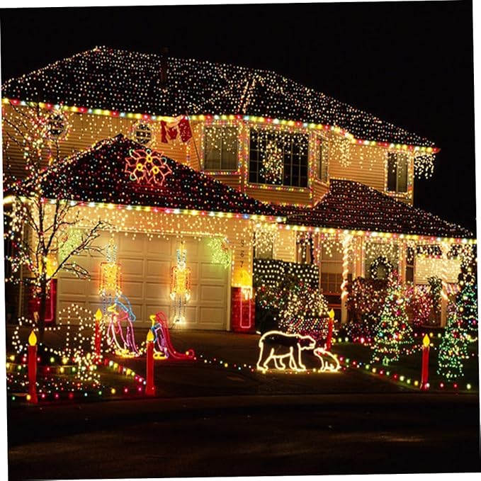 Solar LED String Lights Beads Colors Decorative Outdoor Lamps for Garden Patio Lawn Festive Ambiance Energy Saving