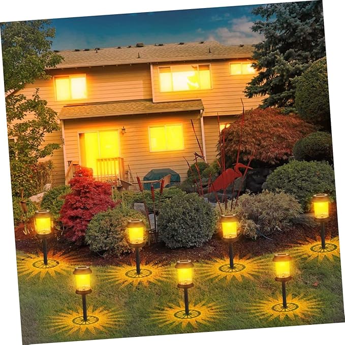 6pcs Solar Lawn Light Led Solar Garden Lights Outdoor Landscape Lamp Ground Plug Landscape Pathway for Outdoor | Lumora