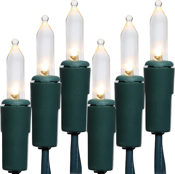 LUCKY SHINE 150 LED Warm White Christmas Lights, UL Certified and Commercial Grade Green Wire String Lights 50 Ft | Lumora