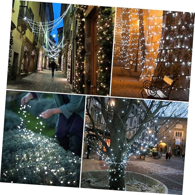 2 Sets LED Solar String Lights Outdoor Decorative Lighting for Garden Patio Xmas Tree Party Decor Weatherproof | Lumora