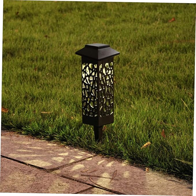 LIFKOME 6pcs Solar Garden Lights Stakes Landscape Lights Ground Easy Installation for Patio Garden Event Decor