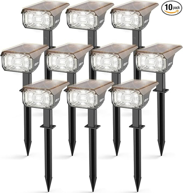 Solar Spot Lights,IP65 Waterproof 40 LED's Landscape Spotlights,3 Modes Outdoor Garden Lights, 360 Adjustable | Lumora