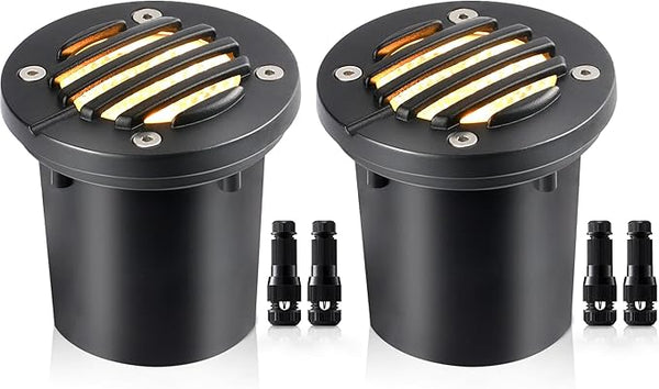 SUNVIE 12W Low Voltage Landscape Lighting Shielded Well Lights Landscape LED in Ground Waterproof 12V-24V Low | Lumora