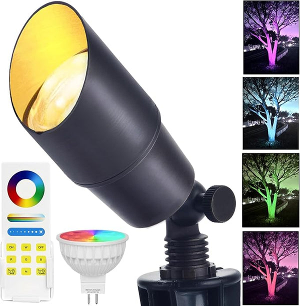 RGB Low Voltage Landscape Lighting, Smart Landscape Spot Lights Outdoor, 12 Volt Color Changing Landscape Lights | Lumora