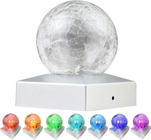 SUNNYPARK 4x4 Solar Post Cap Lights Deck Fence Outdoor Railing Lights Decorative Solar Powered Gazing Ball Caps LED | Lumora