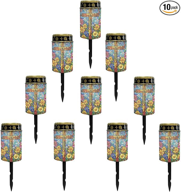 Solar Pathway Lights Outdoor Cemetery Solar Lights Waterproof Solar Powered Fairy Light for Outside,Solar Garden | Lumora