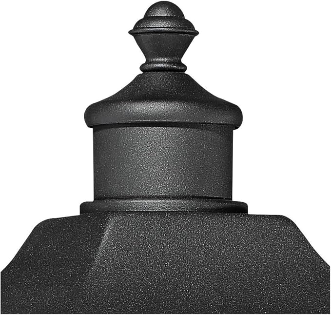 John Timberland Moray Bay Mission Outdoor Post Light Fixture Style Black Steel 17" Clear Seedy Glass for Exterior | Lumora