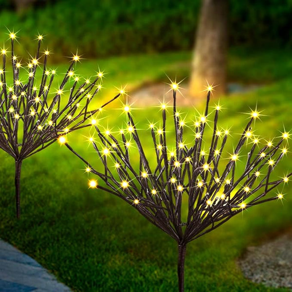 FUCHSUN 3 Pack Solar Outdoor Garden Branch Lights, 2.2 FT 180 LED Lighted Twig Stakes Pathway Branches Light | Lumora