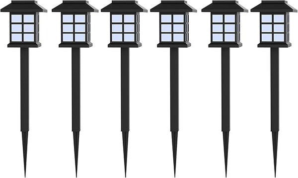 6-Piece Solar Outdoor Lights Set - Weather-Resistant Outdoor Lighting for Path, Landscaping, and Driveway - LED | Lumora