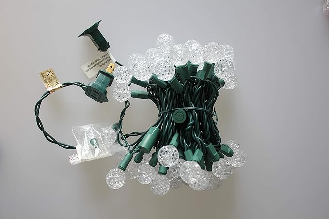 LAMPHOME 50 LED G20 String Light in 12.8ft,Indoor Outdoor Fairy String Light for Christmas,Party,Home,Patio | Lumora