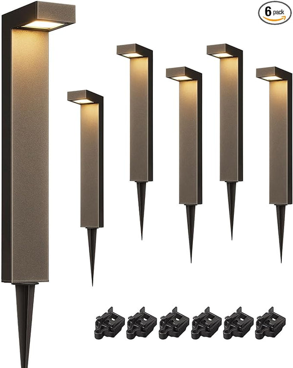 EDISHINE Low Voltage Landscape Lighting, 3.2W 3000K 50,000Hrs Electric LED Pathway Lights Wired, 12V Waterproof | Lumora
