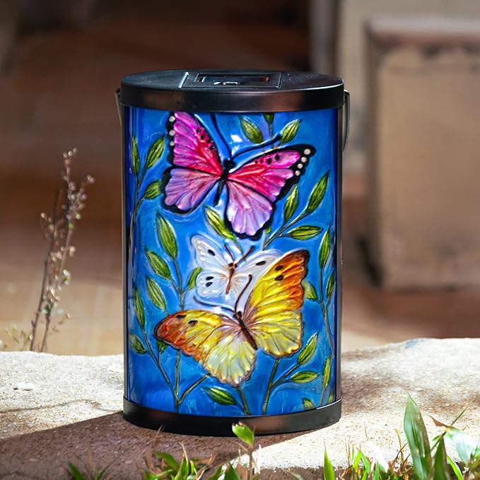 Hanging Solar Lantern Outdoor Waterproof LED Butterfly Solar Lights Decorative Solar Garden Lanterns Tabletop Lamp | Lumora