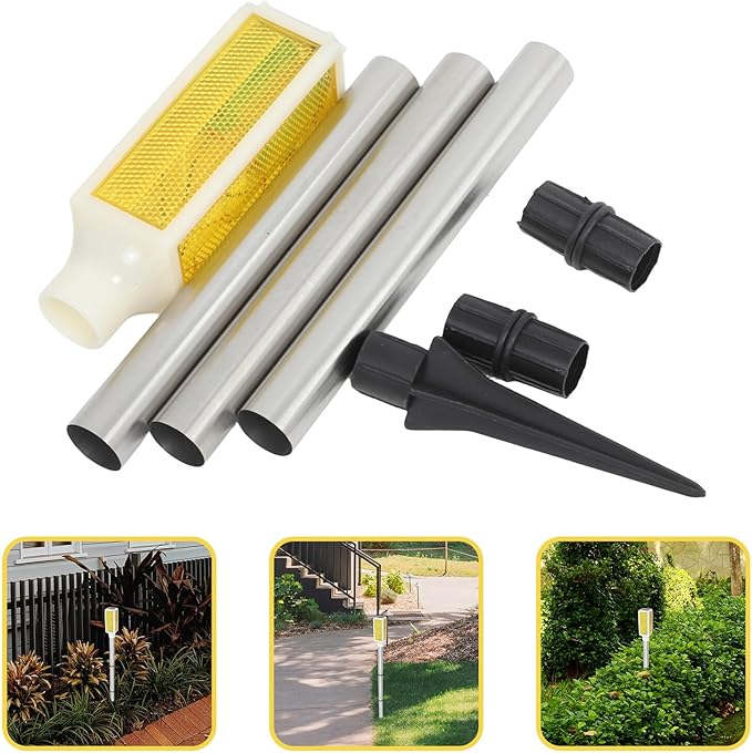 Solar Pathway Lights Outdoor Solar Stake Lamp for Yard and Garden Warning Light for Driveway and Lawn