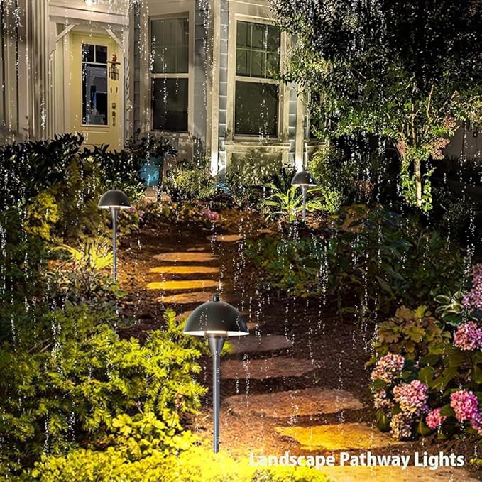 Arrownine Low Voltage Pathway Lights,Replaceable Path Lights G4 LED Outdoor Landscape Lighting Driveway Walkway Garden Yard Light Oil Rubbed Bronze Warm White Pack of 2