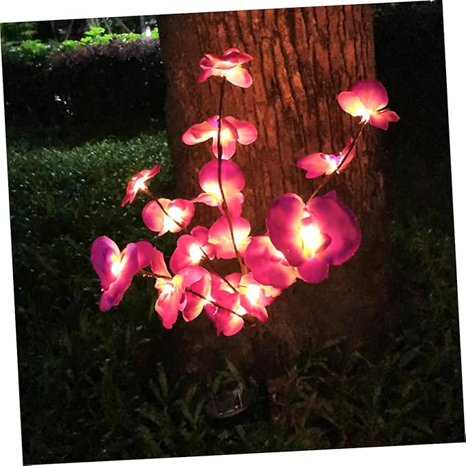 Hemoton 2pcs Solar Ground Plug Lights Outdoor Solar Pathway Lamp Energy-Saving Landscape Garden Light for Driveway Decor