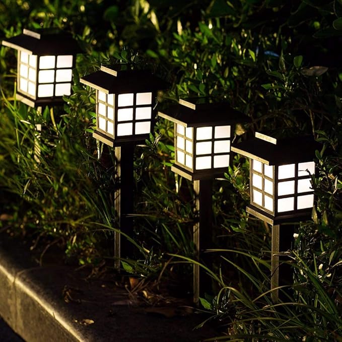 8 Pack Solar Pathway Lights Outdoor, Waterproof Outdoor LED Solar Powered Garden Lights for Lawn, Patio, Yard | Lumora