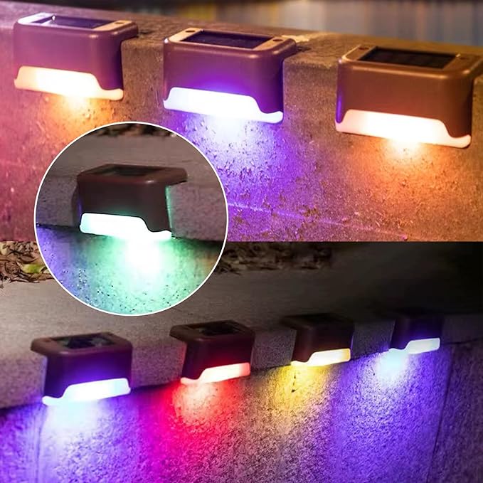 Solar Deck Lights Outdoor 16 Pack,Solar Step Lights Waterproof for Stairs,Step,Patio Front Porch,Backyard | Lumora