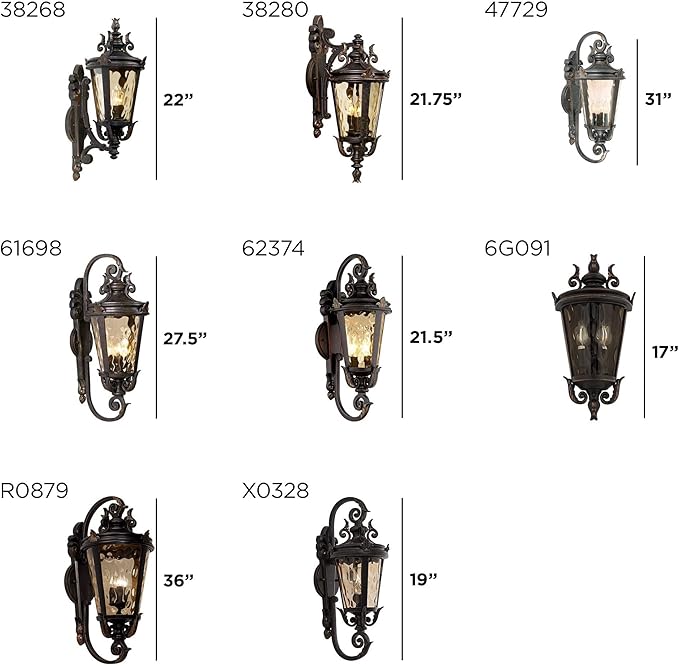 John Timberland Casa Marseille Vintage Outdoor Wall Light Fixture Veranda Bronze 17" Champagne Hammered Glass for | Lumora