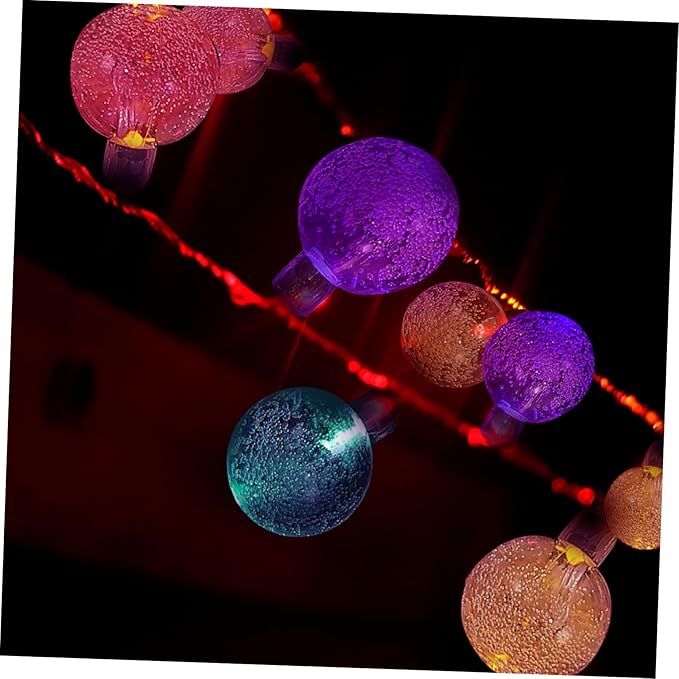 jojofuny 1set Led Solar String Lights Outdoor Decor Lamp for Gardens Patios and Parties and Solar Powered Lighting