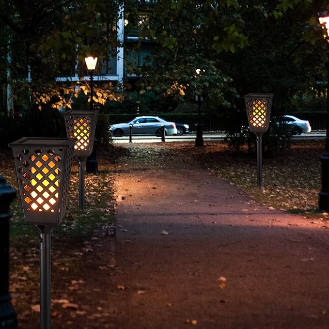 2pcs Ground Plug Light Solar Lights Garden Solar Landscape s Auto On Off Security Torch ing Dusk to Dawn Path s lamp Decorative s Outdoor